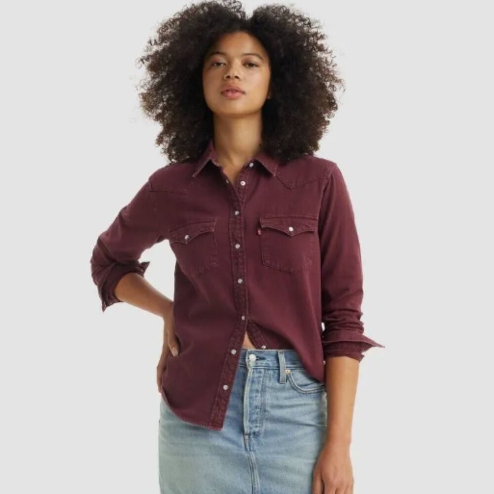 NWT - Levi's® Women's Long Sleeve Ultimate Western Button-Down Shirt - Windsor W